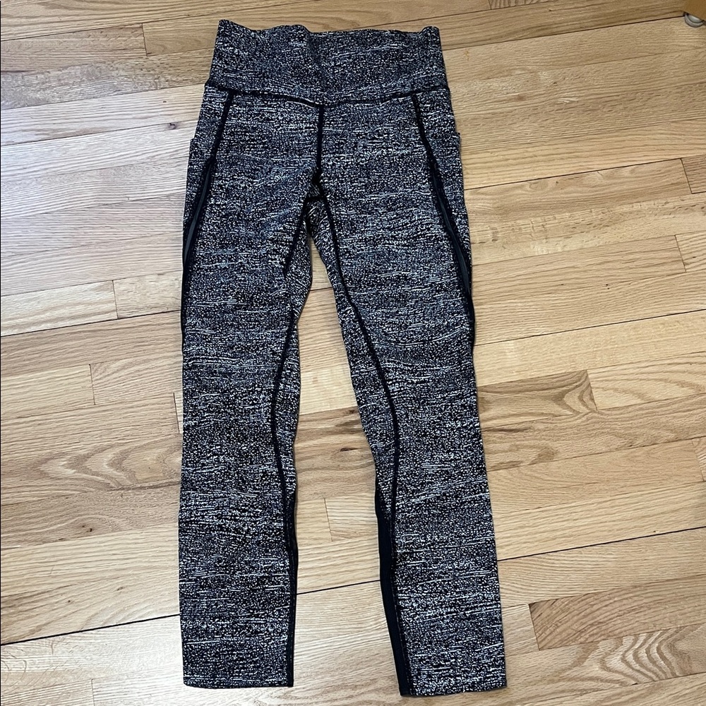 lululemon athletica Black and Gray Leggings